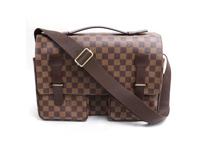 Louis Vuitton Broadway Shoulder Bag Brown Cloth  ref.1471699