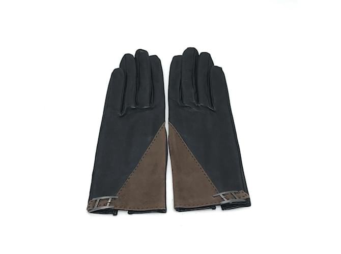 Hermès Gants en cuir marron Hermes chauds  ref.1471862