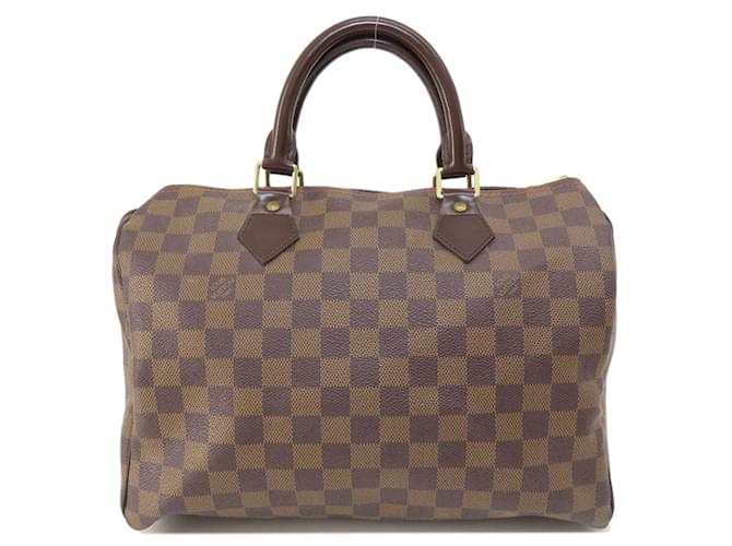 Sac Boston Speedy 30 Damier Ebene N41531 de Louis Vuitton Toile Damier ebène  ref.1471955