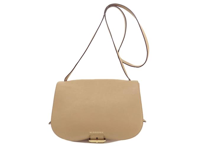 Borsa a spalla in pelle Burberry Beige  ref.1471978