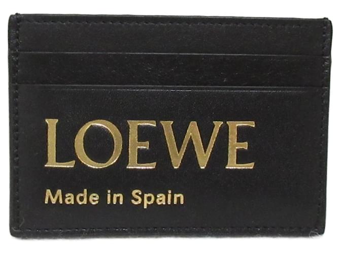 Portefeuille en cuir de veau noir Loewe  ref.1472048