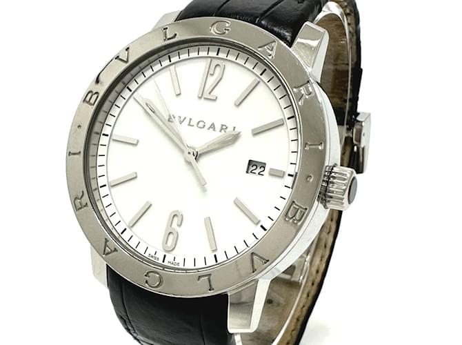Bulgari Bvlgari BB41WSLD Automatic Wristwatch White Leather  ref.1472115