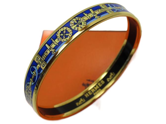 Hermès Hermes Blue Metal Bangle  ref.1472169