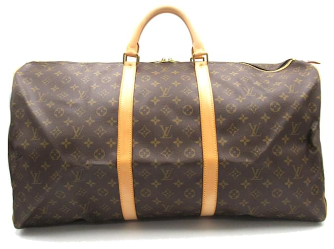 Boston Bag Keepol 60 Louis Vuitton Braun ref.1472204 - Joli Closet 