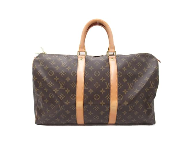 Bolsa Boston Keepall 45 Louis Vuitton Marrom  ref.1472250