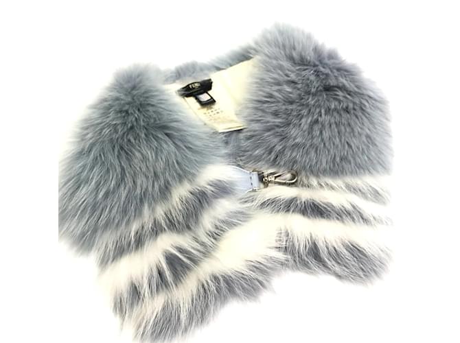 Fendi FNG426 Écharpe Snood Bleue  ref.1472362