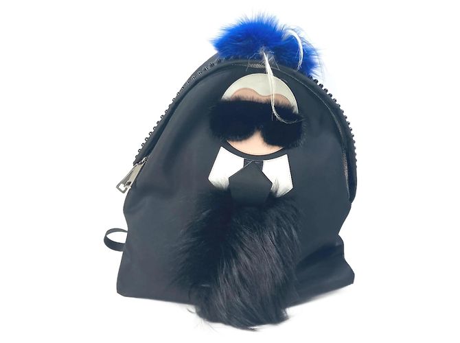 Mochila preta Fendi 7VZ016 Preto