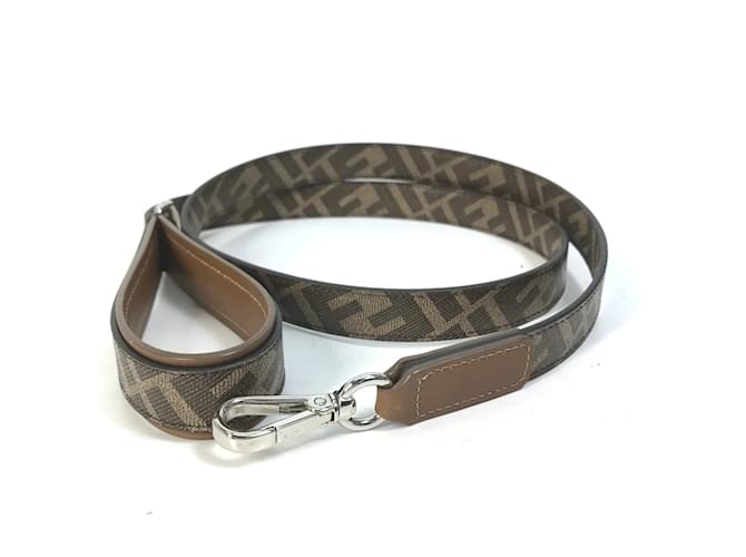 Fendi 8AC012 Zucca Laisse pour Chien de Compagnie Marron  ref.1472375