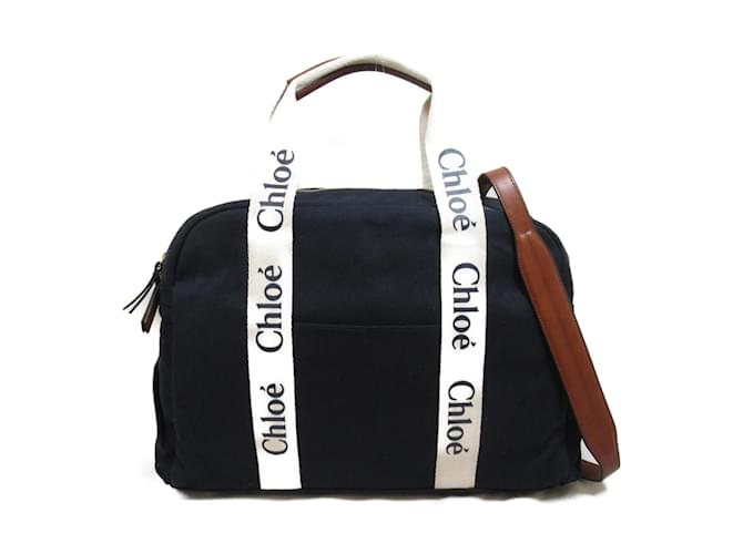 Chloé Black Cotton Shoulder Bag ref.1472514 - Joli Closet