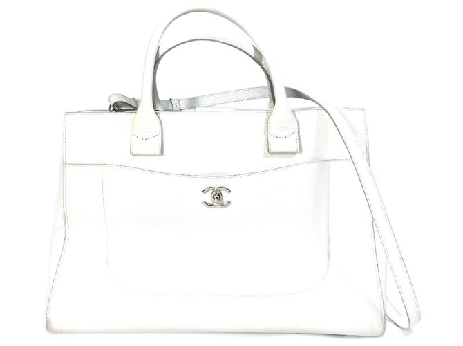 Chanel A69931 Bolsa de Ombro CC Mark 2WAY Branco