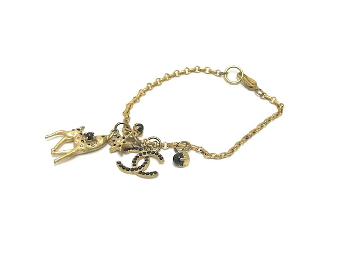 Timeless Bracciale placcato oro Chanel CC Mark 01A D'oro Placcato in oro  ref.1472712