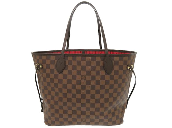 Sac tote Louis Vuitton Neverfull MM Damier Toile Marron  ref.1472793