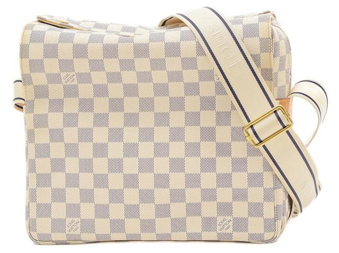 Bolsa de Ombro Louis Vuitton Damier Azur Naviglio Lona  ref.1472804