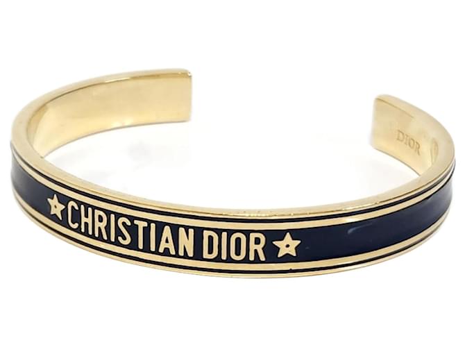 Bracelet en métal doré marine Christian Dior Bleu Marine  ref.1472826