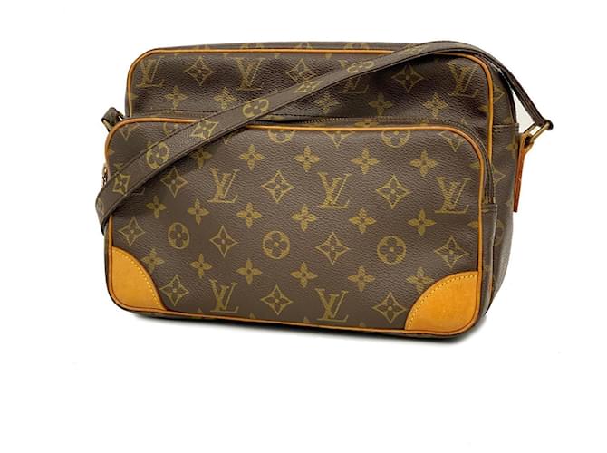 Louis Vuitton Monogram Nile Schultertasche Braun ref.1472833 