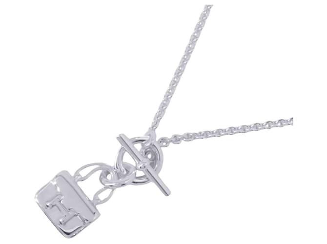 Hermès Pendentif Constance Amulette Hermes Argent Argenté  ref.1472920