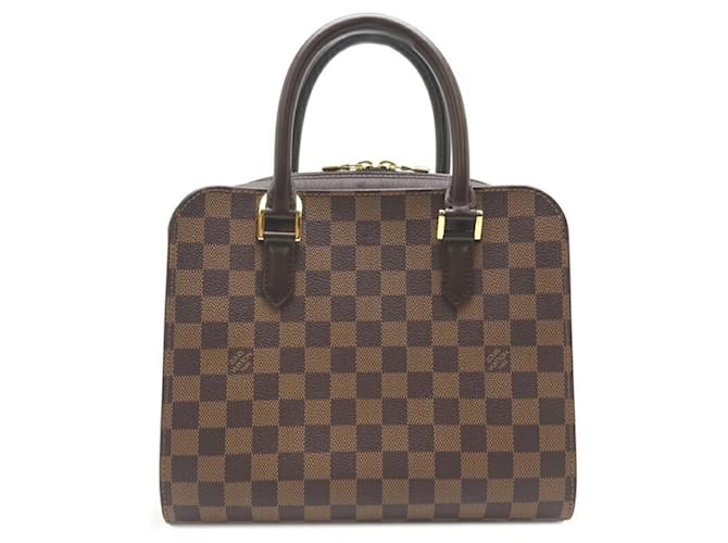 Sac à main pour femmes Louis Vuitton Triana Toile Marron Damier ebène  ref.1472968