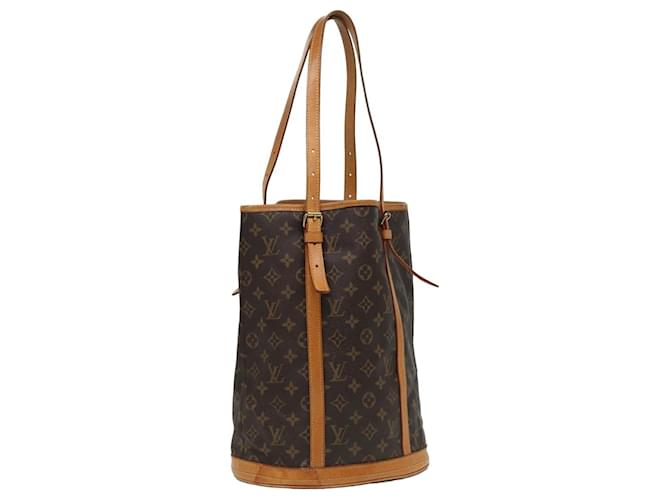 LOUIS VUITTON Monogram Bucket GM Schultertasche M42236 LV Auth  