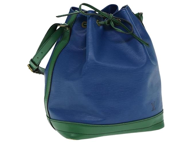 LOUIS VUITTON Epi Noe Shoulder Bag Bicolor Green Blue M44044 LV Auth 80277 Leather  ref.1473105