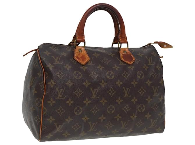 LOUIS VUITTON Monogram Speedy 30 Hand Bag M41526 LV Auth 80006 Cloth  ref.1473134