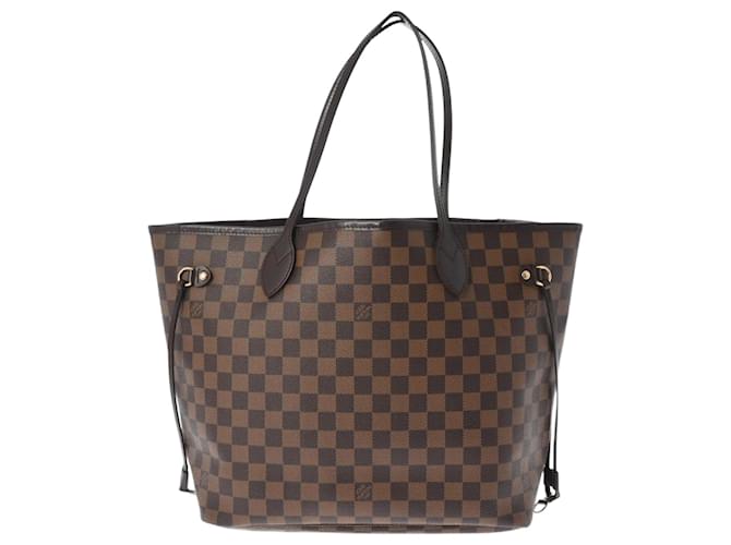 Louis Vuitton Damier Neverfull MM Tote Bag Braun Leinwand  ref.1473238