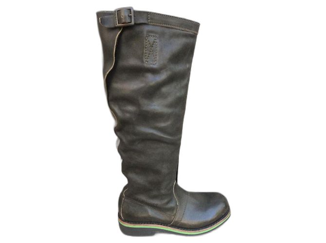 Botas Dirk Bikkenbergs de cuero marrón oscuro