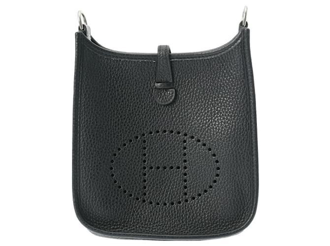 Hermès Hermes Evelyne TPM Schwarze Schultertasche Leder  ref.1473276