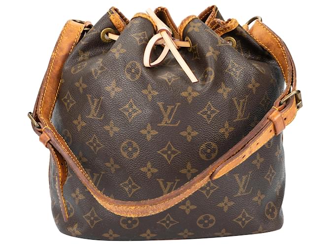 Louis Vuitton Monogram Canvas Sac Noe Petit Braun Leinwand  ref.1473366