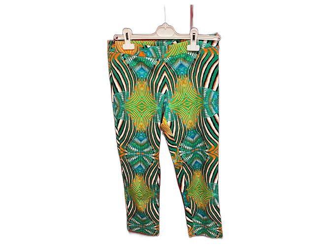 Pantalones Parosh de algodón y elastano Multicolor