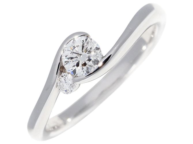 Autre Marque Platin-Diamantring Pt900 0,30 ct/0,05 ct Größe 10