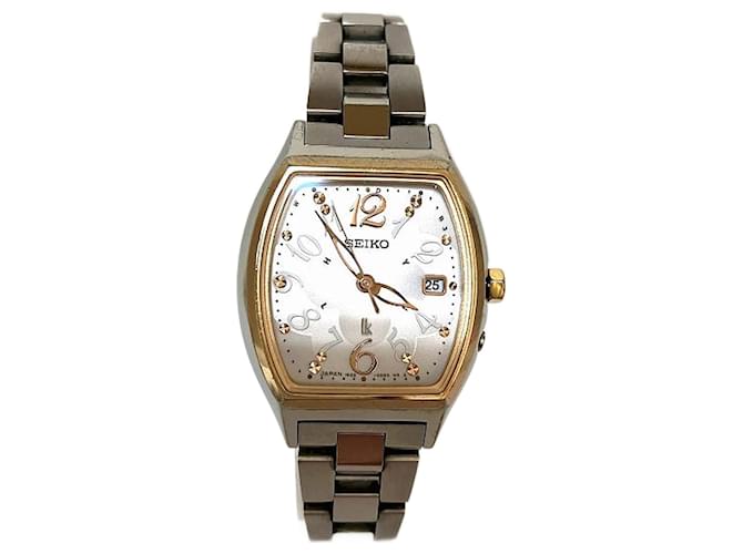 Autre Marque Seiko Lukia 1B22-0BT0 Solar Radio Ladies Watch in 