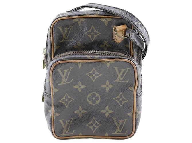 Louis Vuitton Mini Amazon Canvas Shoulder Bag M45238 in Good Condition Brown Cloth  ref.1474423