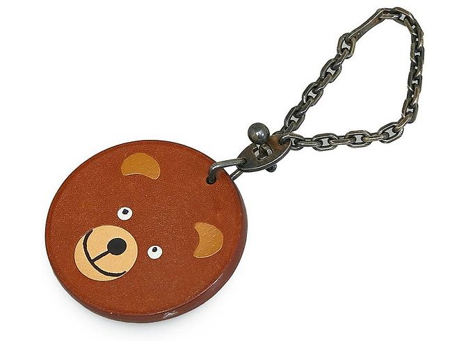Hermès Hermes Tier Charm aus Leder Braun 