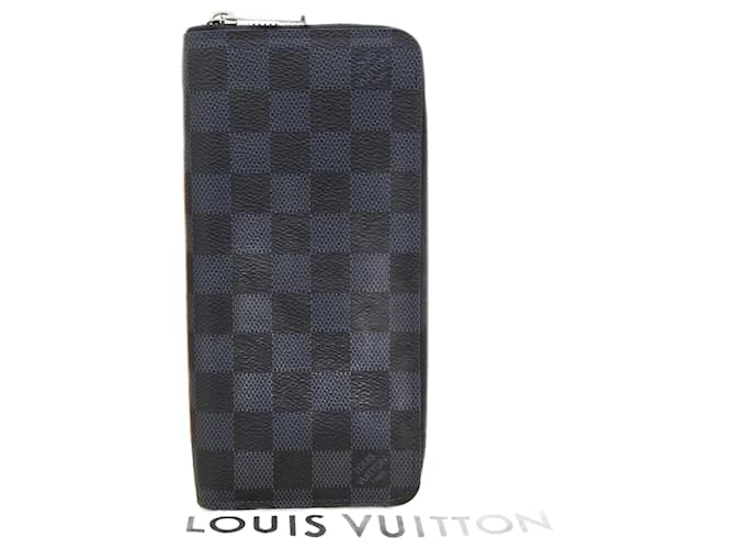 Louis Vuitton Damier Cobalt Zippy Wallet Brown Leather  ref.1474636