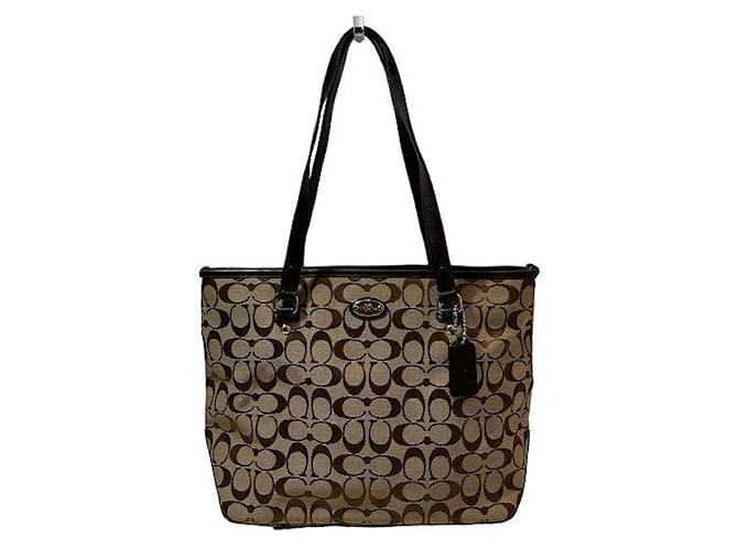 COACH ZIP TOP TOTE cheapest IN SIGNATURE (F36375)