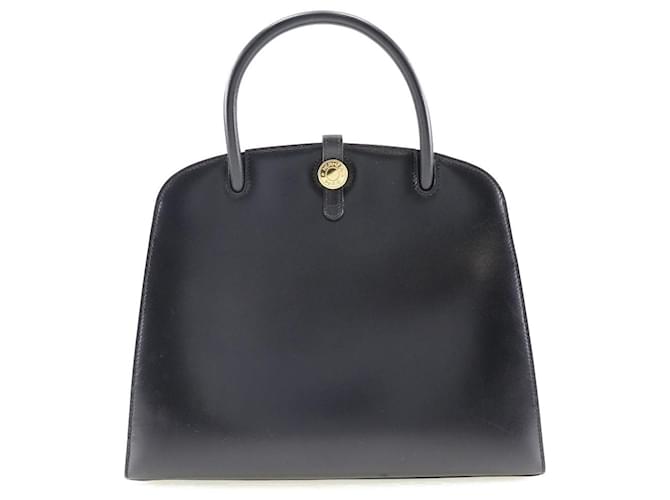 Hermès Sac à main en cuir Hermes Box Dalvy MM en très bon état Noir  ref.1476805