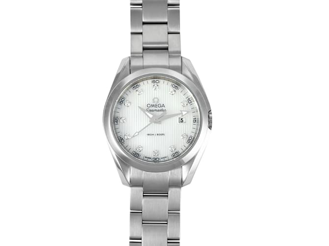 Damenarmbanduhr Omega Seamaster Aqua Terra Weiß Joli
