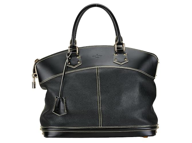 Louis Vuitton Lockit Negro Cuero  ref.1479906