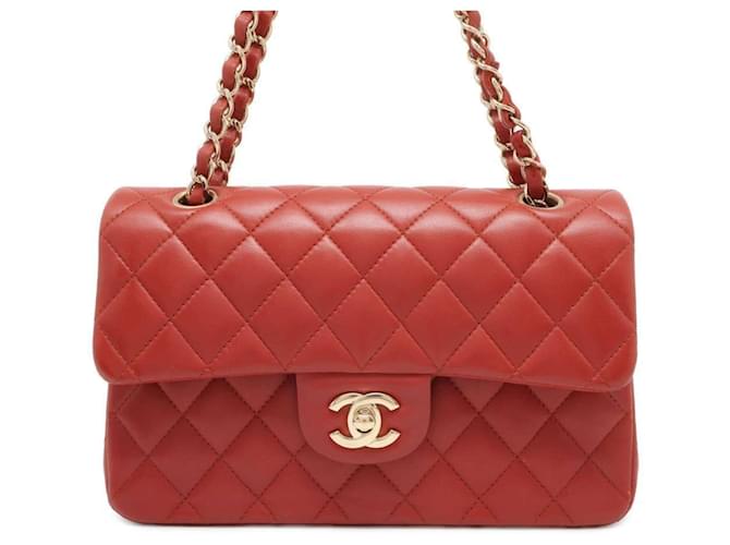 Timeless Chanel Atemporal Vermelho Couro  ref.1479963