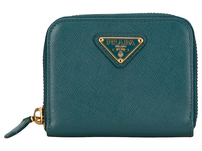 Prada Saffiano Turquesa Cuero  ref.1479987