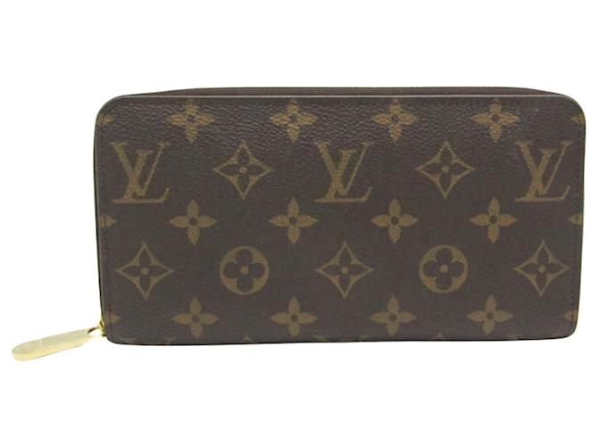 Cartera Zippy Louis Vuitton Castaño Lienzo  ref.1479988