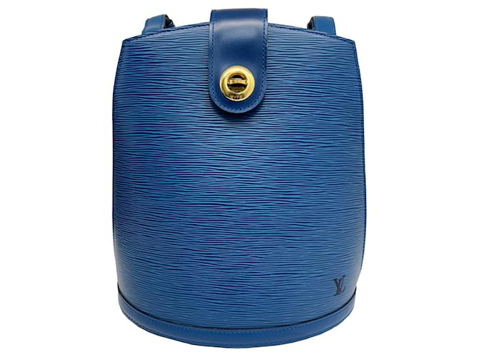 Louis Vuitton Cluny Azul Couro  ref.1480103