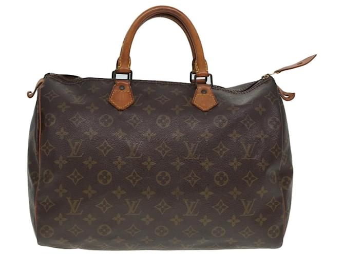 Louis Vuitton Speedy 35 Marrone Tela  ref.1480124