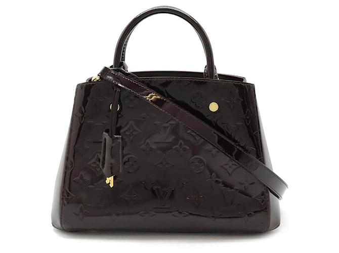 Louis Vuitton Montaigne Marrone Pelle verniciata  ref.1480151