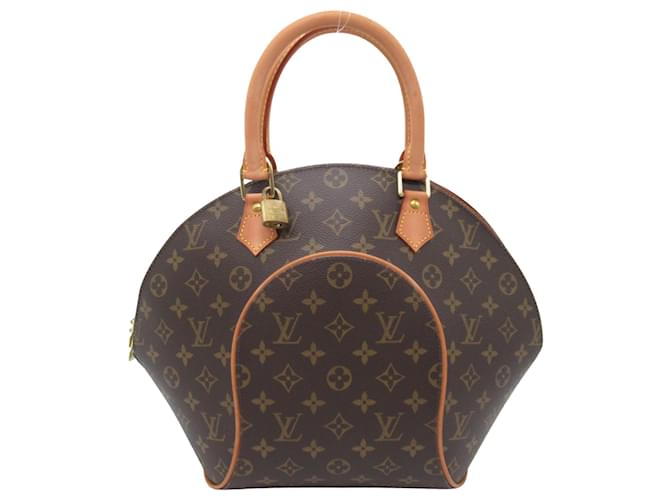 Ellipse Louis Vuitton Marrom Lona  ref.1480184