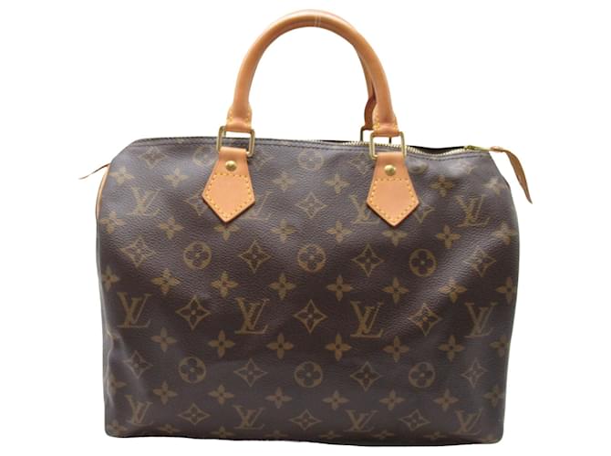 Louis Vuitton Speedy 30 Castaño Lienzo  ref.1480191