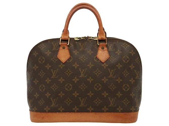 Louis Vuitton Alma Castaño Lienzo  ref.1480195