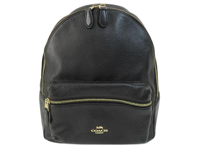 Coach Treinador Charlie Preto Couro  ref.1480257