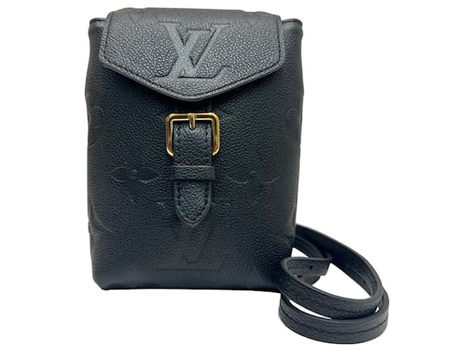 Louis Vuitton Tiny Black Leather  ref.1480351