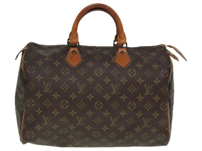 Louis Vuitton Speedy 35 Toile Marron  ref.1480356